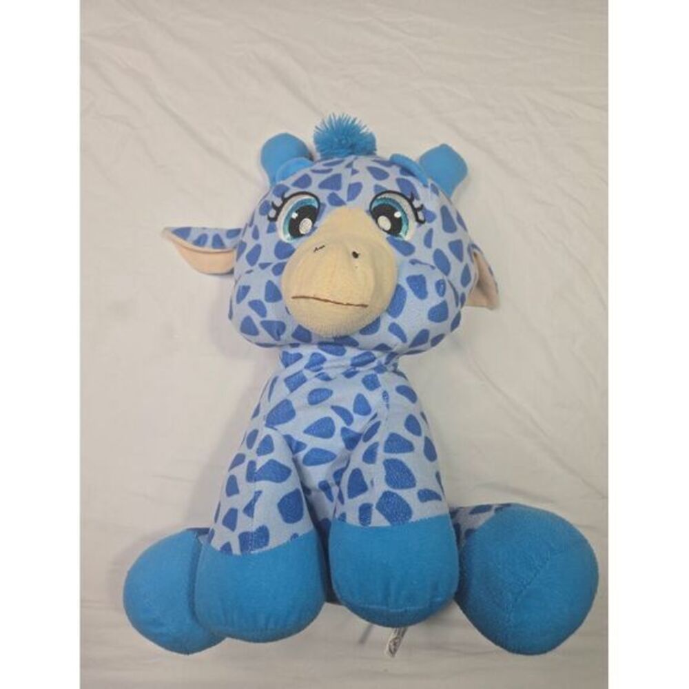 Caravan Soft Toys Blue Giraffe Plush Toy Stuffed Animal with Pattern Design 17"